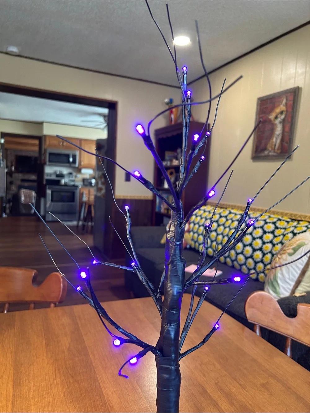 Black LED Branch Tree - Home Holiday Decorative Accent